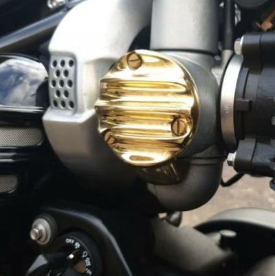Motone(モートーン）スロットルボディ カバー ブラス トライアンフ T120,Scrambler,BOBBER,Thruxton R_1