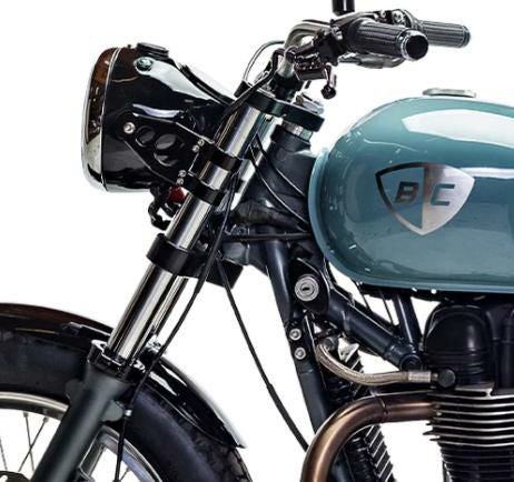 Motone ボトムマウントヘッドライトブラケット ポリッシュ
