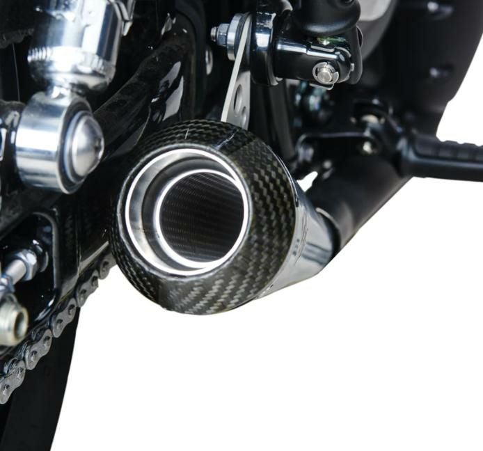 ボンネビル T100/T120 水冷 プレデター カーボン スリップオンマフラー