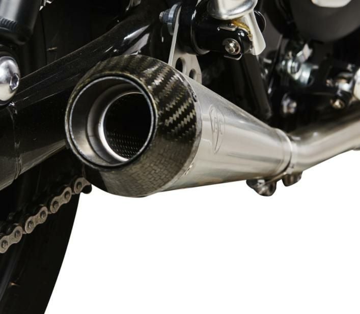 モートーンサターン5 TRIUMPHスピードツイン900用スリップオンマフラー Motone サターン5 スリップオンマフラー ブラシ仕上げ トライアンフ