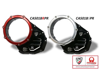 CNC Racingプーリーカバーセット シルバー モンスター/スクランブラー 