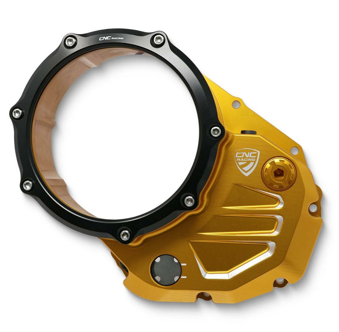 CNC Racingクリアドライクラッチカバー ゴールド CA400G | バイク