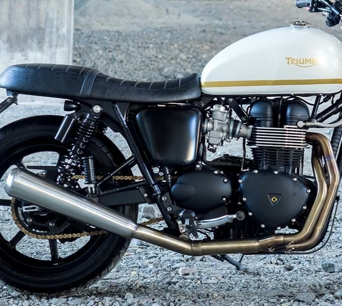 空冷ボンネビル T100/スラクストン900 フルエキゾーストマフラー
