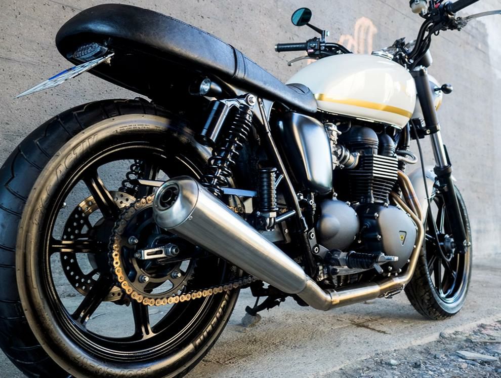 空冷 ボンネビルシリーズ フルエキゾースト マフラー CAFE TEC