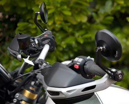 【新品 未使用】トライアンフ バーエンドミラー TRIUMPH / トライアンフ 純正 SPEED400 用 ラウンドバーエンドミラー (右)