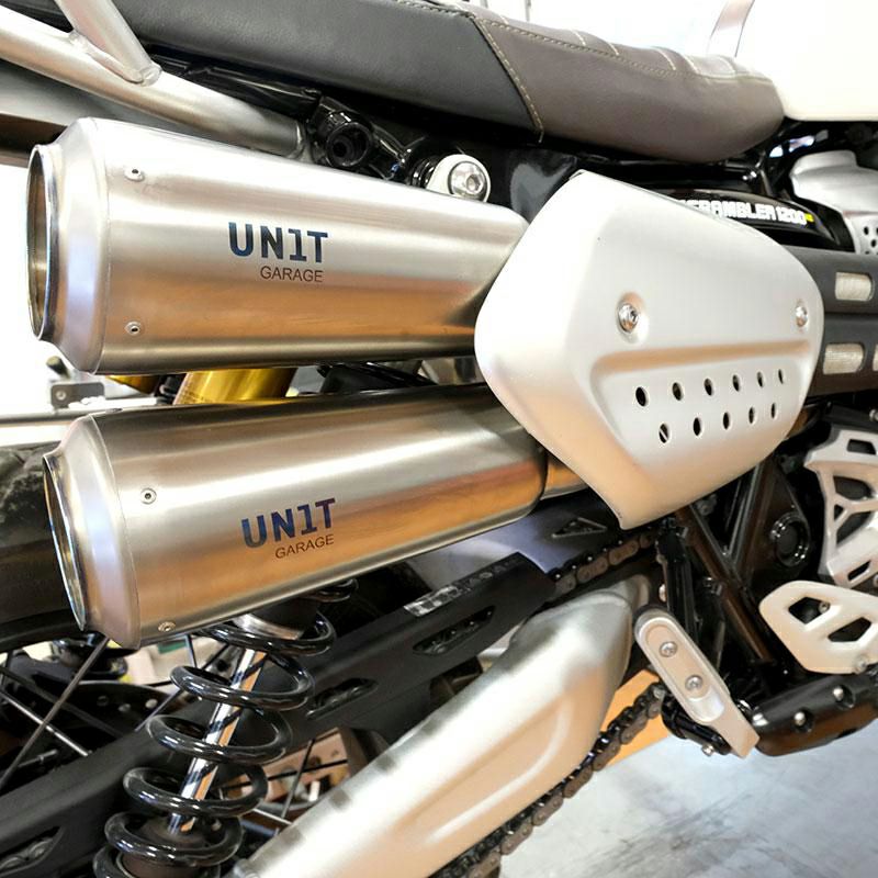 Triumph Scrambler 1200XC、1200XE スリップオンマフラー UNIT GARAGE