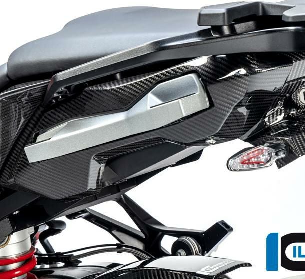 S1000XR 20-22 カーボン サブフレームカバー 左側 BMW イルムバーガー_1
