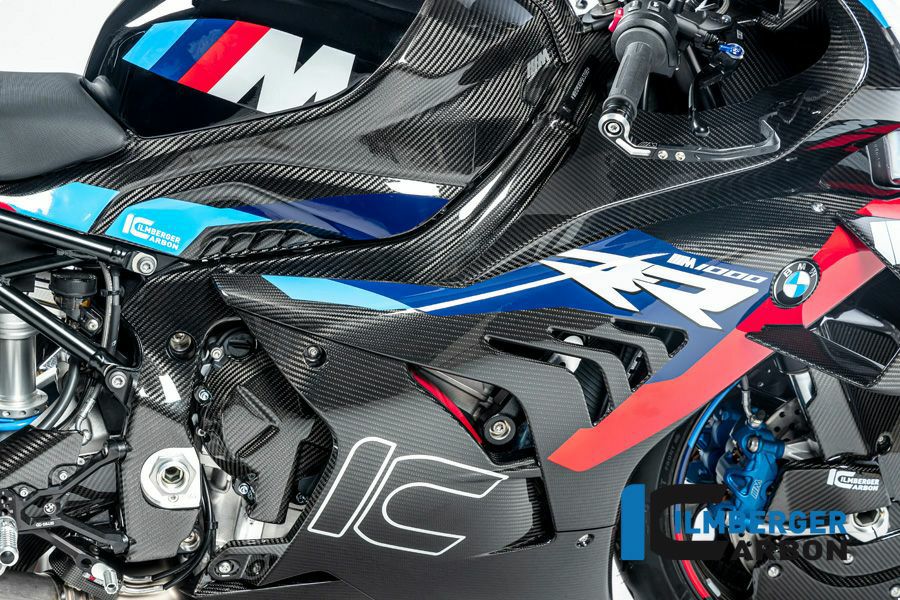 BMW S1000RR 19- カーボンフロントカウル フェアリングサイドパネル 右