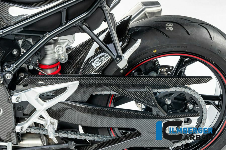 イルムバーガー S1000RR カーボンリアハガーアッパーチェーンガード付 BMW S1000RR/M1000RR/S1000R/M1000R カーボンリアハガー アッパー