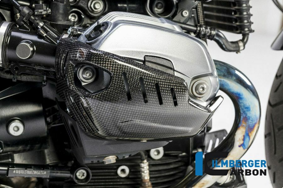 BMWモトラッド　Rnine T カーボンスターターロックカバー BMW R NINE T 14-20 カーボン ロッカーカバープロテクター 右側 イルム
