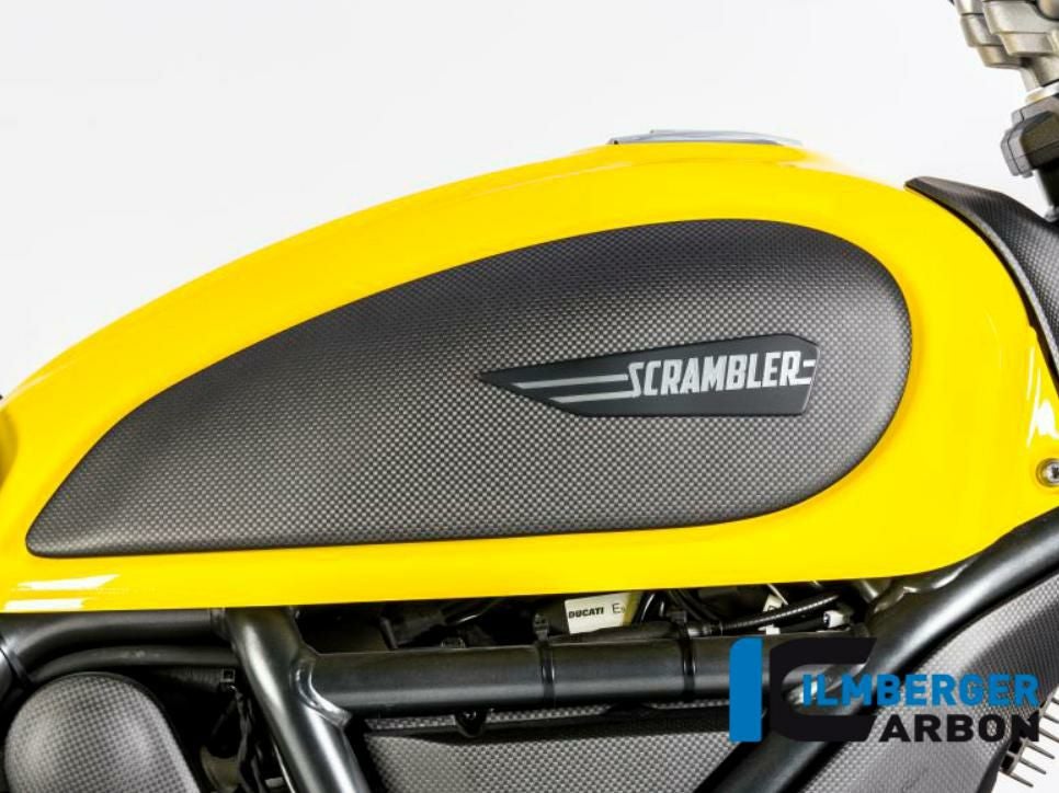DUCATI スクランブラー カーボン タンクカバー 右 マット イルム