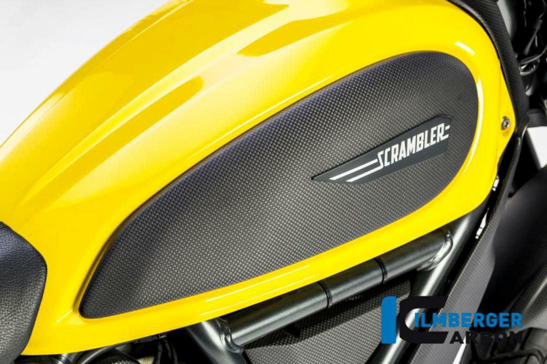 DUCATI スクランブラー カーボン タンクカバー 右 マット イルム