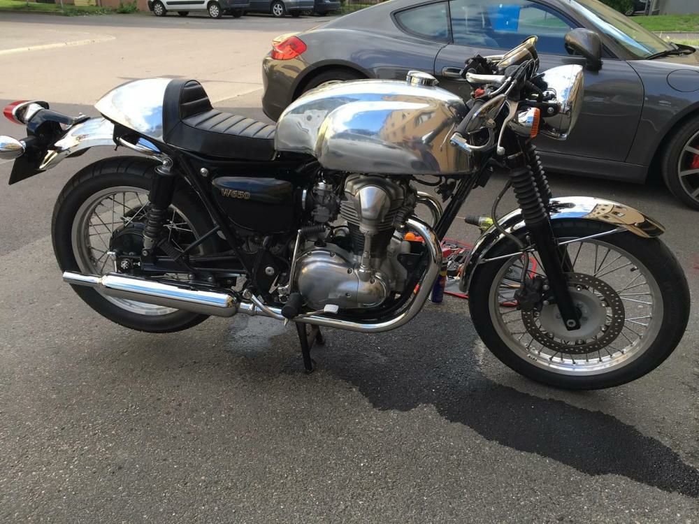 W650 W800 シート アルミカウル 