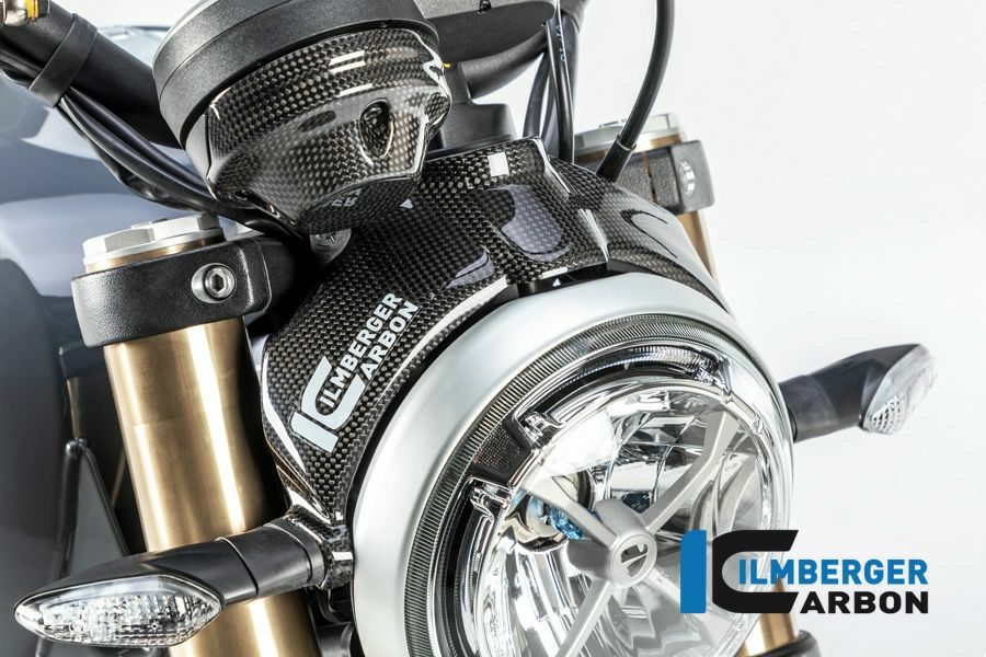 DUCATI スクランブラー1100 カーボン ヘッドライトカバー グロス