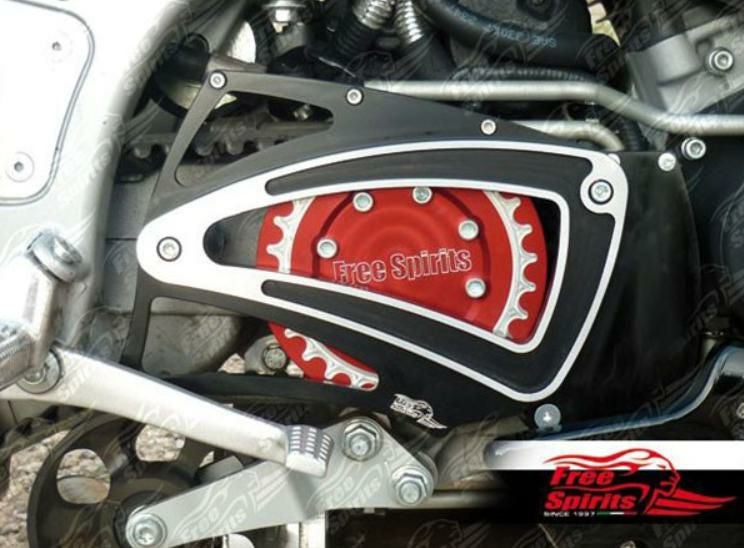 BUELL XB フロントプーリーカバー レッド Free Spirits | バイク