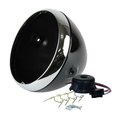 7インチルーカスタイプヘッドライトケース　グロスブラック グッズ(GOODS)_1