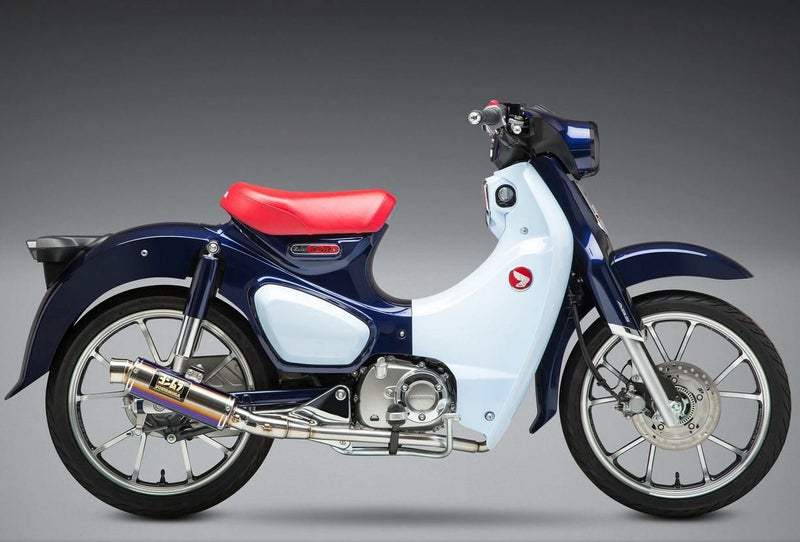 スーパーカブ C125 フルエキ GPマグナム マフラーチタンブルー レース 