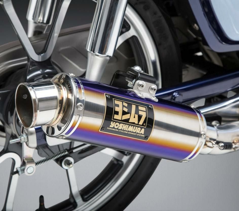 スーパーカブ C125 フルエキ GPマグナム マフラーチタンブルー レース