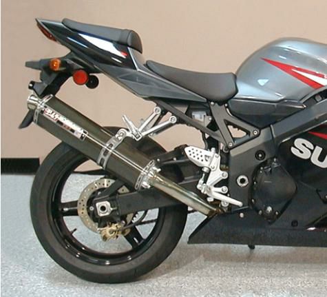 【得】GSX-R600(K4)外しヨシムラ??チタン スズキ GSX-R600/750 04-05 TRS カーボン スリップオン マフラー