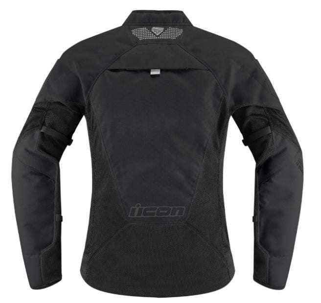 ICON レディース メッシュAF ジャケット ブラック_2