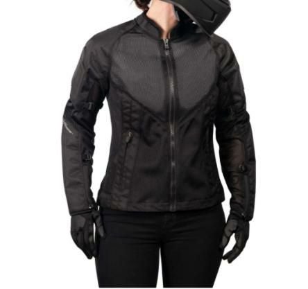 ICON レディース メッシュAF ジャケット ブラック_3