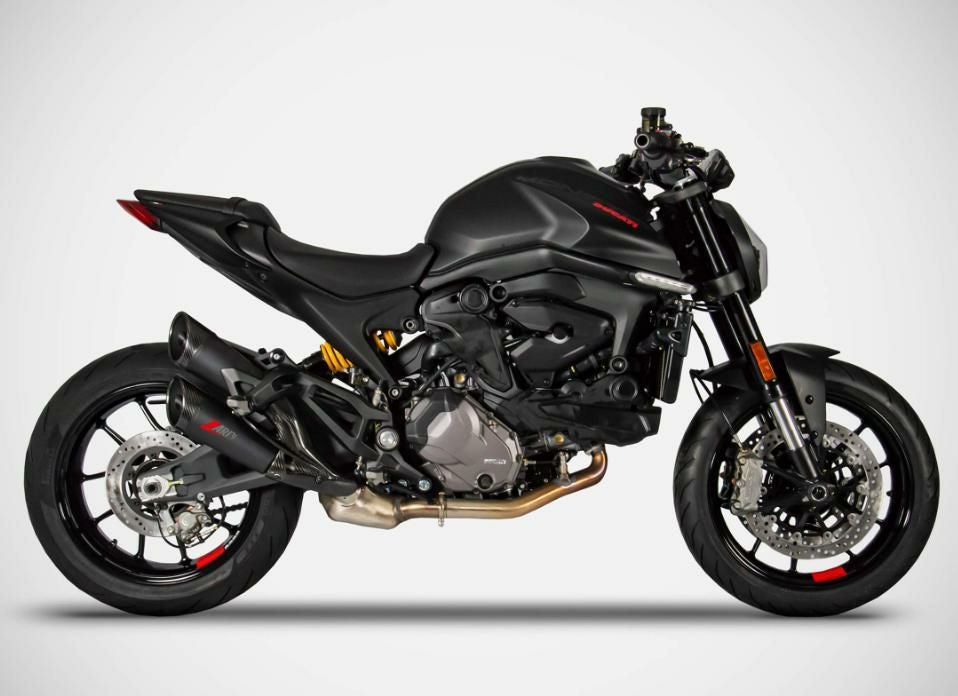 DUCATI モンスター937 21- ブラック/カーボン スリップオンマフラー
