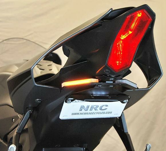 NRC YZF-R1 15-19 LED フロントウィンカー ＆スパイラルミラー NRC製 YZF-R1 (15-19)用 ポリカーボネイト LEDウィンカー｜AxxL