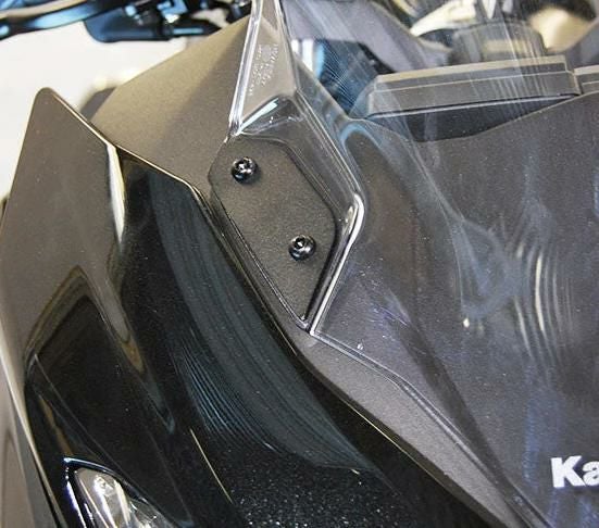 ニンジャ400 18- ミラー穴 ブロックプレート ブラック New Rage Cycles_1