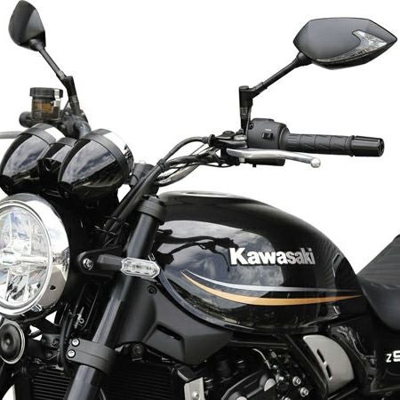 KIJIMA TECH07 シーケンシャルウィンカー付ハンドルマウントミラーセット ブラック_1