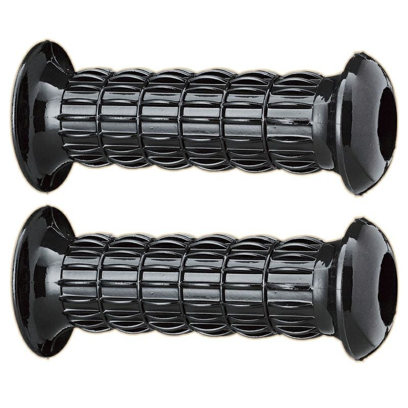 KIJIMA クラシックグリップセット ロング ブラック 22.2㎜(7/8インチ)ハンドル用_1