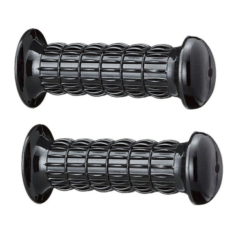 KIJIMA クラシックグリップセット ショート ブラック 22.2㎜(7/8インチ)ハンドル用_1