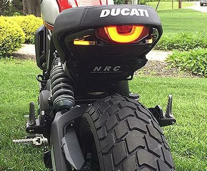 Ducati スクランブラー 本革シート ブラック モーターロック | バイク