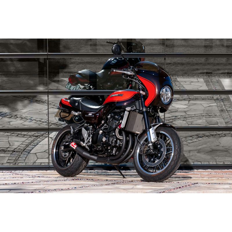 カワサキ Z900RS/CAFE 手曲げショート管集合マフラー(サーキット専用