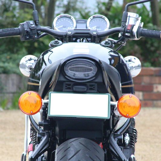 カワサキZ900RS / CAFE アワビ テールランプ LED ダークレッド カワサキ Z900RS/CAFE Z2タイプLEDテールランプセット(アイアン