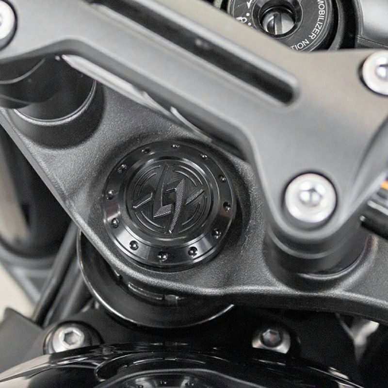 カワサキ Z900RS/CAFE ステムトップキャップカバー ブラック アーキ