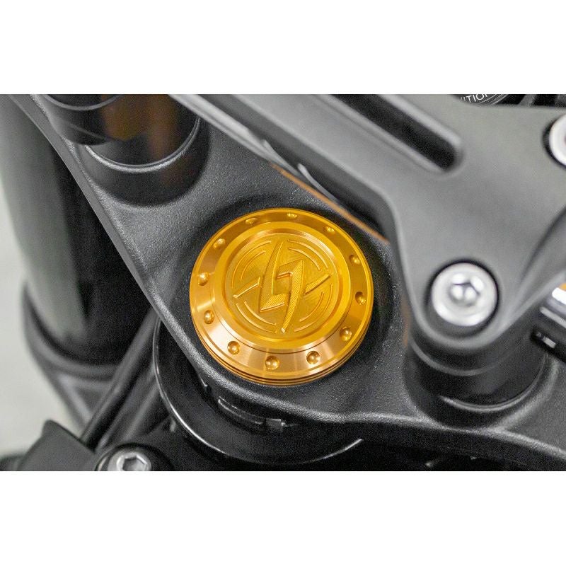 カワサキ Z900RS/CAFE ステムトップキャップカバー ゴールド アーキ