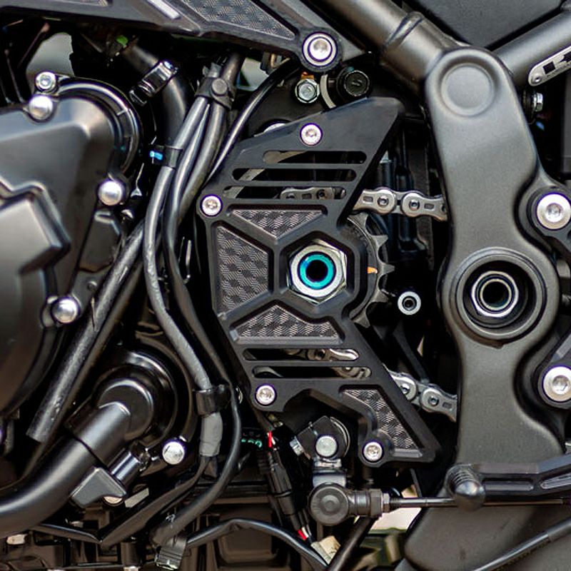 カワサキ Z900RS/CAFE ビレット・ハニカムスプロケットカバー マット