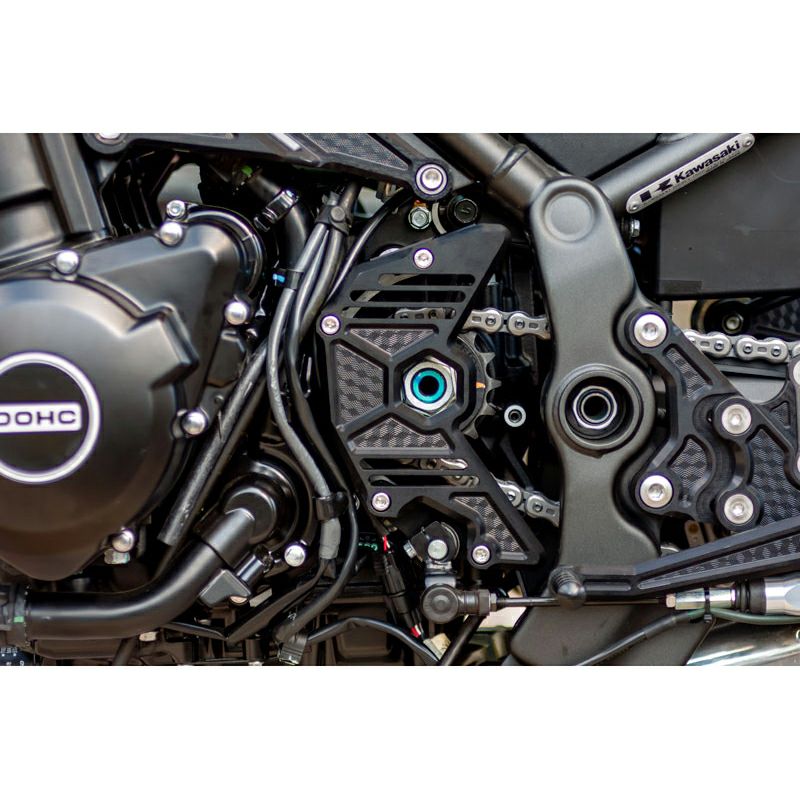カワサキ Z900RS/CAFE ビレット・ハニカムスプロケットカバー マット