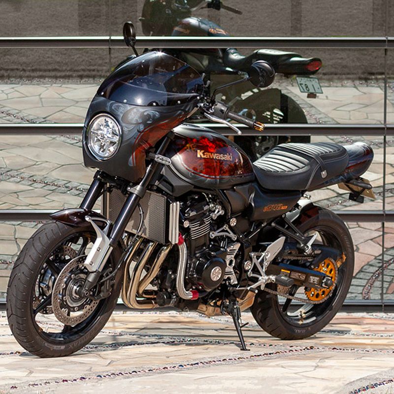 カワサキ Z900RS/CAFE ビレット・ハニカムスプロケットカバー