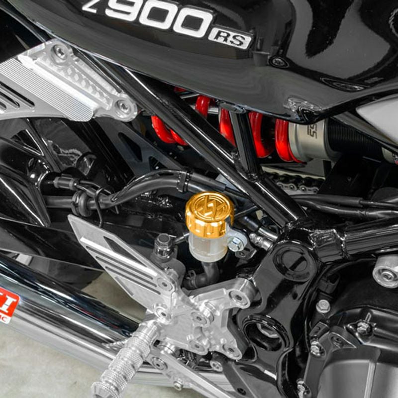 カワサキ Z900RS/CAFE マスターシリンダーキャップ(リア) ゴールド
