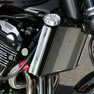 カワサキ Z900RS/CAFE ラジエターサイドロッドセット シルバー アーキ 