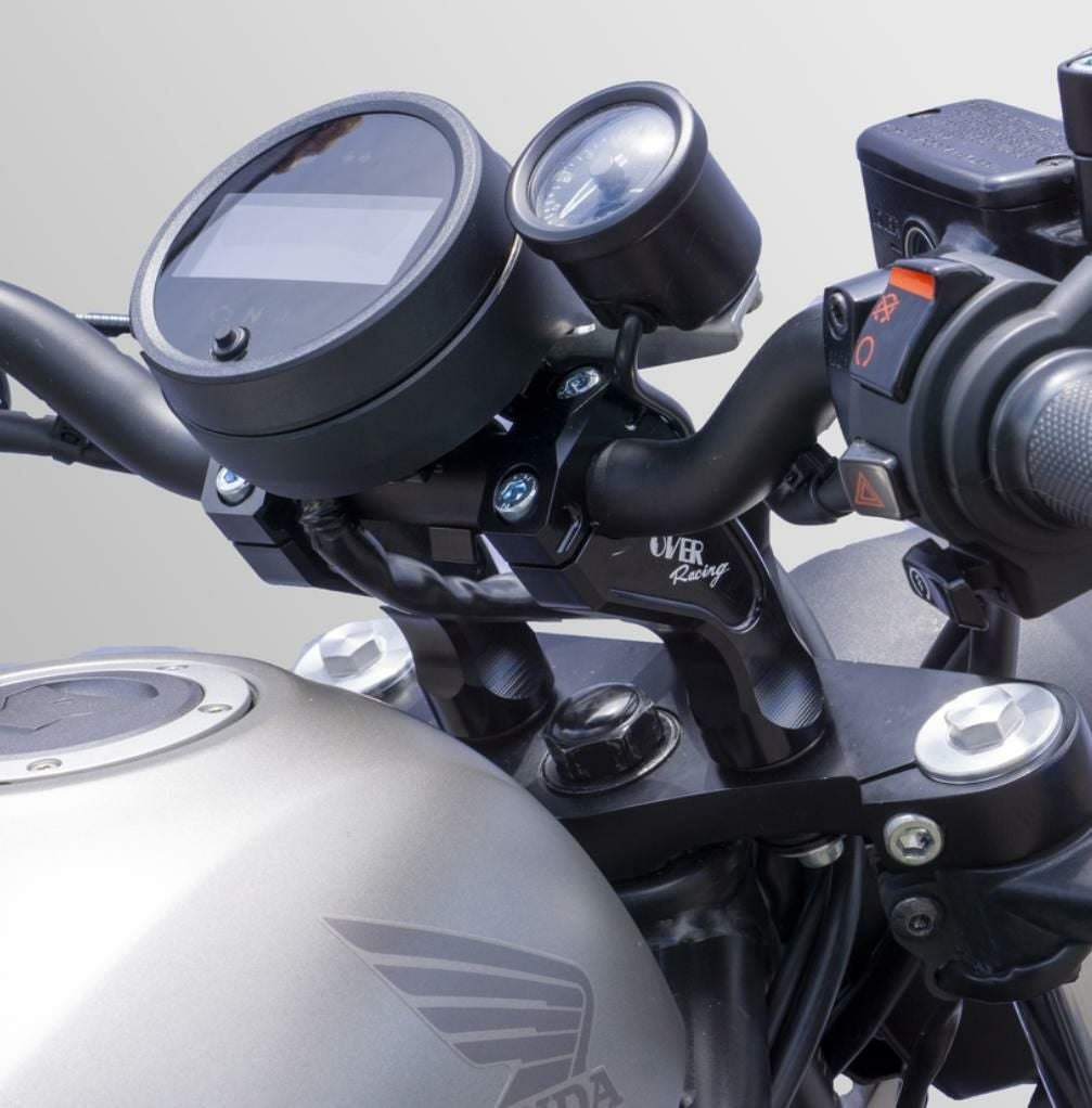レブル250/500 17- ハンドルライザー SLV ブラック オーヴァー
