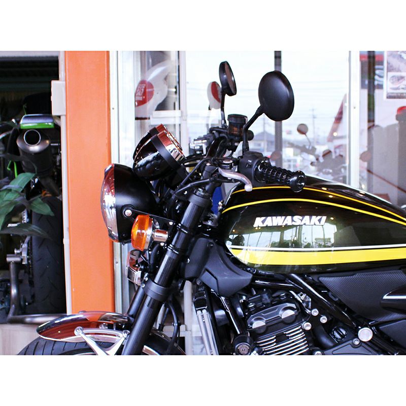 カワサキ Z900RS ヘッドライトアップステーキット(ブラック) DOREMI