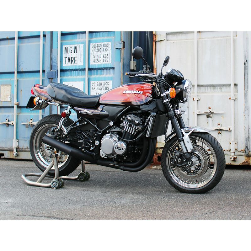 Z900RS 2ピースフルエキショート管 カワサキ Z900RS/CAFE フルエキゾーストマフラー ショート管