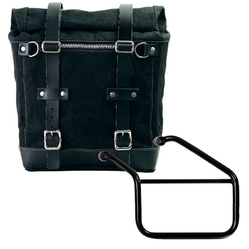 トライアンフ トライデント660 キャンバスサイドパニア30L(ブラック