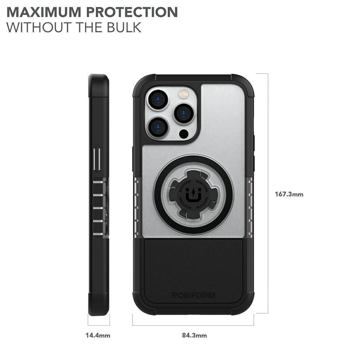 ROKFORM iPhone14 Pro Max クリスタル バイク用スマホホルダー