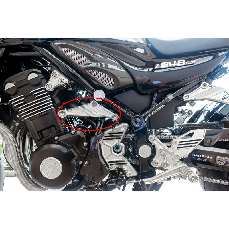 カワサキ Z900RS/CAFE ビレットハニカム・エンジンシリンダーマウント