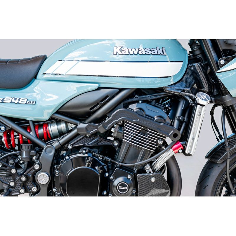 z900rs用 漆黒エンジンヘッドマウントキット ARCHI アーキ ビレット・ハニカムエンジンヘッドマウントキット ver.2