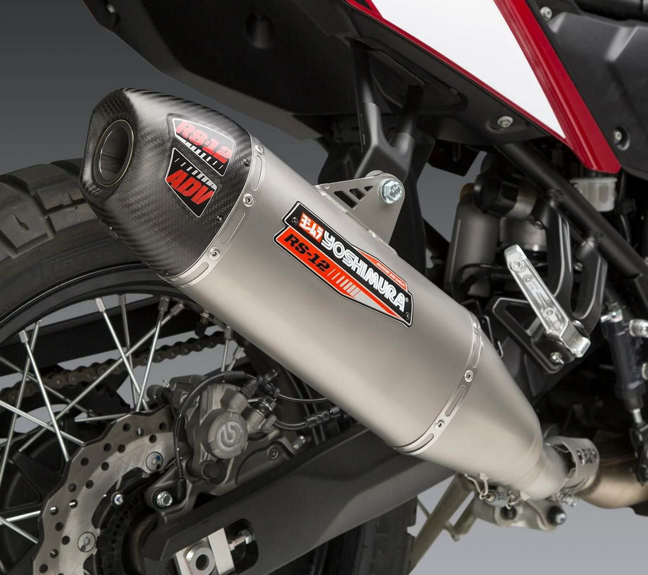 テネレ700 (19-26) ヨシムラUSA RS-12 ステンレススリップオンマフラー