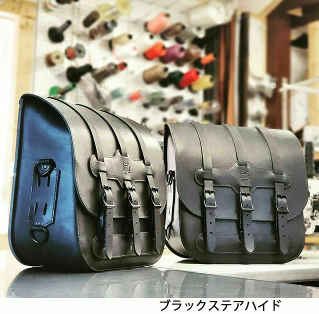 トライアンフ ボバー スピードマスター サドルバッグ 右側 本革 BAD&G 